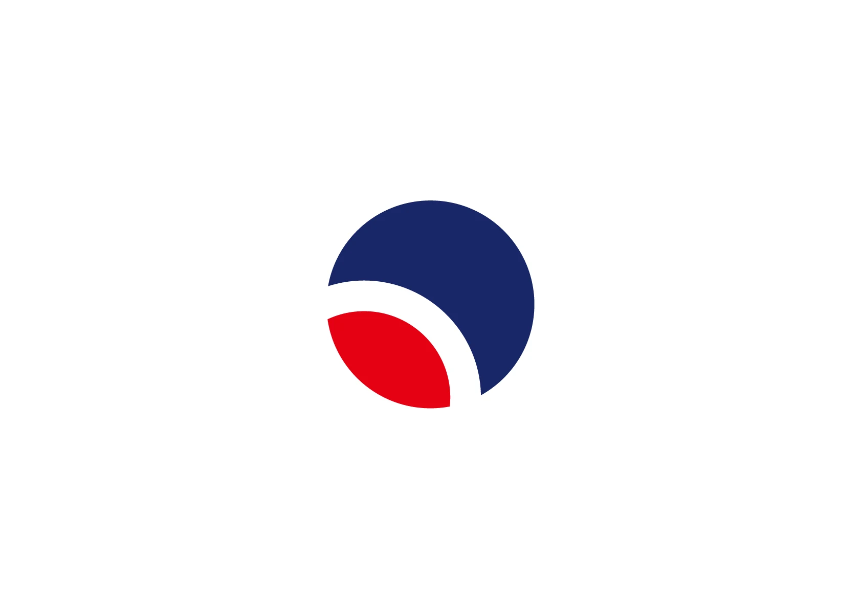 asahigaoka hospital — Red and blue identity symbol