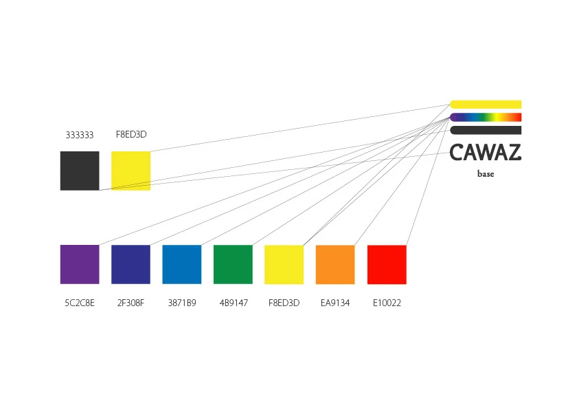 cawaz — Identity color palette