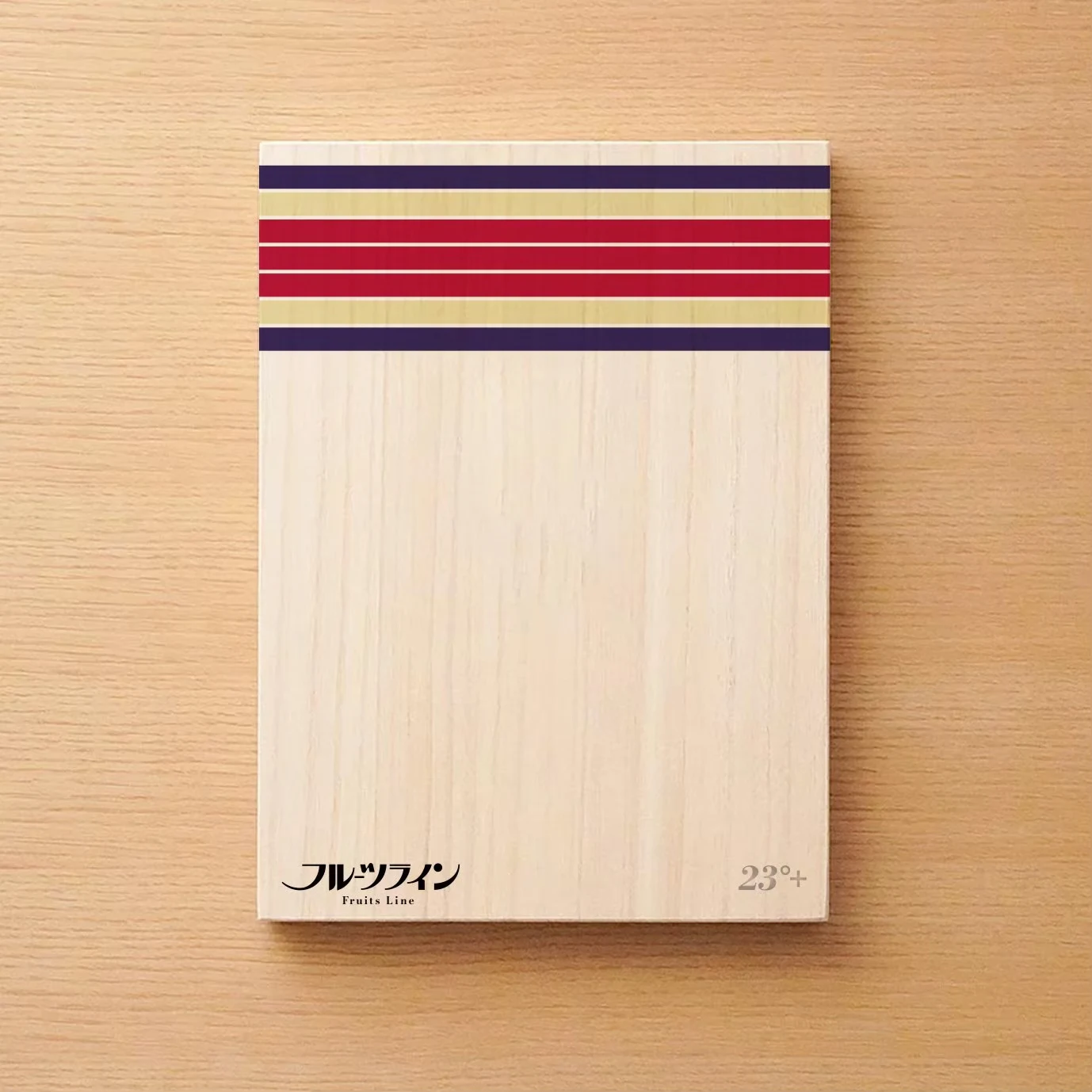 fruitsline — Striped wooden fruit box
