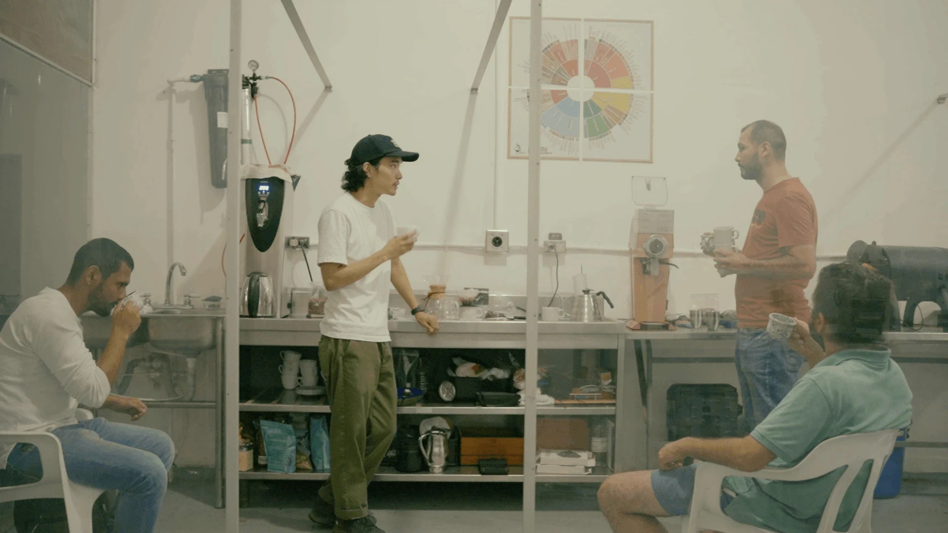 haiz — Coffee shop and customers