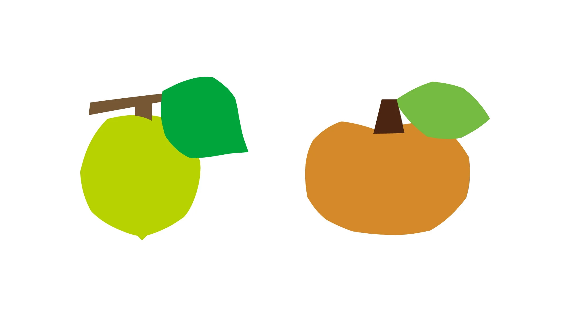wada — Fruit paper-cut illustrations